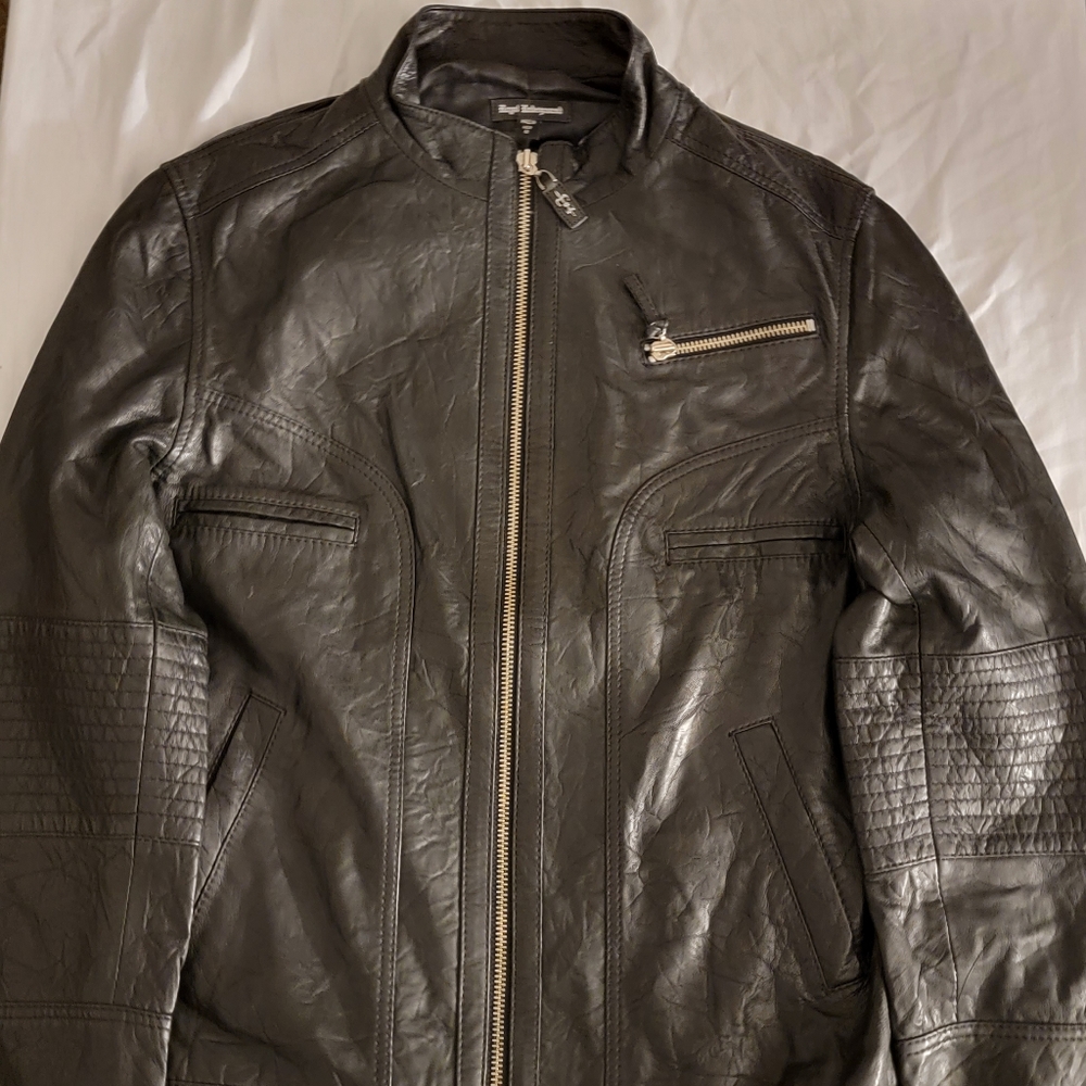 Royal underground leather jacket